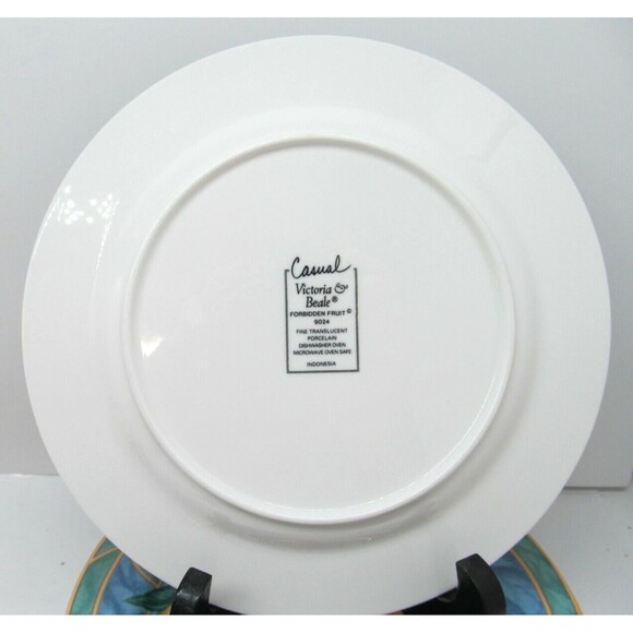 Victoria & Beale Forbidden Fruit Salad Dessert Plates Bundle of 5 - Picture 4 of 12